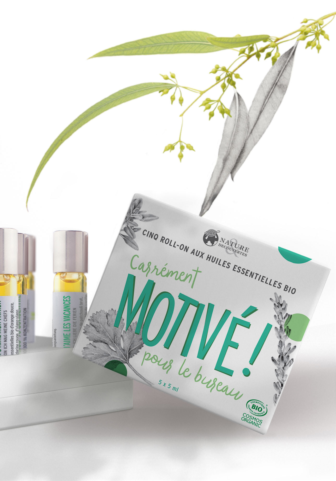 N&D création du packaging synergies "Motivé !"