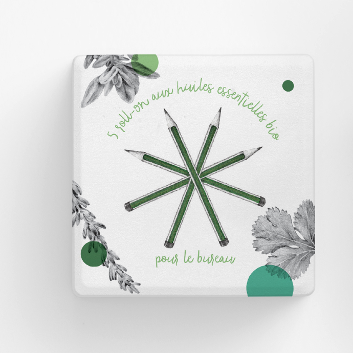 Création d'une illustration pour le packaging synergies "Motivé !"