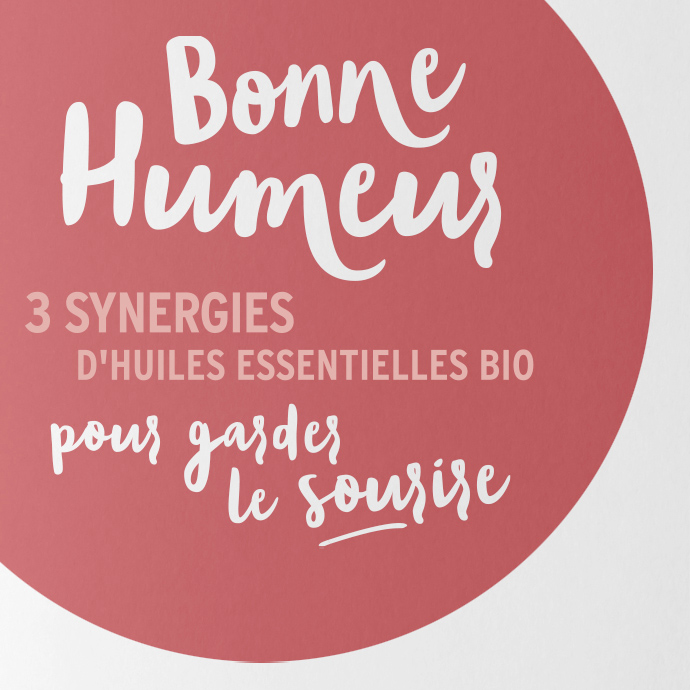 N&D Logo synergies "bonne humeur" sur fond rouge